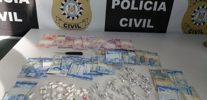 POLCIA CIVIL PRENDE HOMEM POR TRFICO DE DROGAS NO BAIRRO CIDADE NOVA