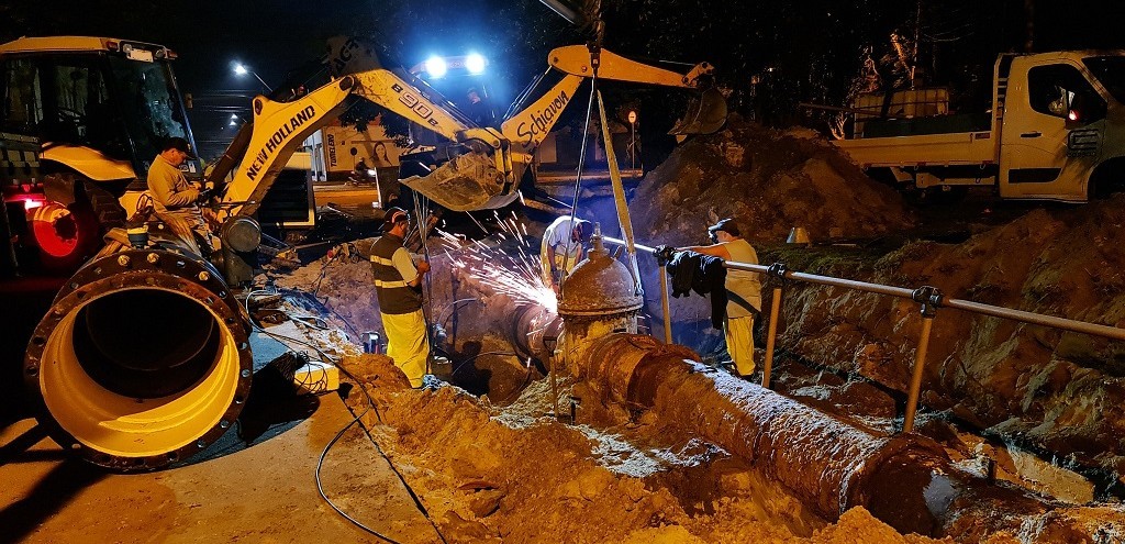 CORSAN CONCLUI INSTALAO DE VLVULA AUTOMATIZADA EM PONTO DE ADUTORA DE 600 MM