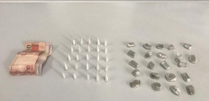 BM APREENDE ADOLESCENTE POR TRFICO DE DROGAS NO BAIRRO SO MIGUEL