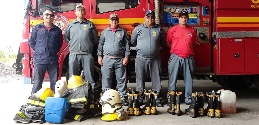 BOMBEIROS DE ARROIO GRANDE REALIZAM TREINAMENTO EM PELOTAS JUNTO AO 3 BBM