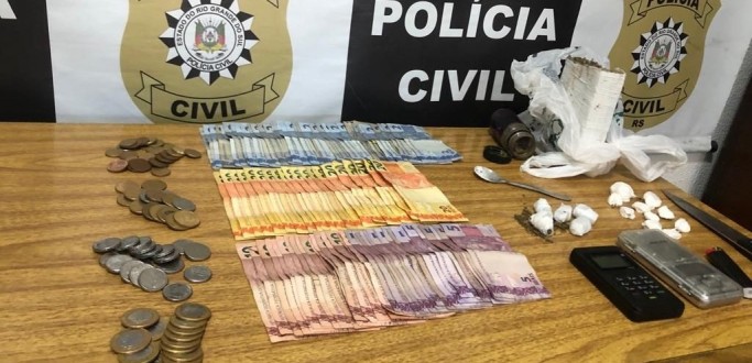 POLCIA CIVIL PRENDE HOMEM POR TRFICO DE DROGAS NO BAIRRO PARQUE GUANABARA