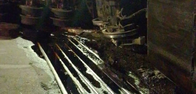 FEPAM CONSTATA VAZAMENTO DE �LEO DE LOCOMOTIVA, AP�S ACIDENTE COM CAMINH�O