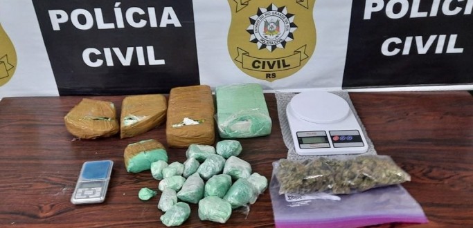 HOMEM  PRESO POR TRFICO DE DROGAS EM SANTA VITRIA DO PALMAR