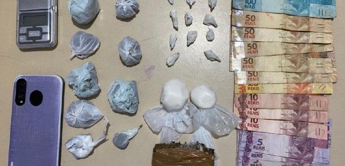 BM PRENDE MULHER POR TRFICO DE DROGAS EM PEDRO OSRIO