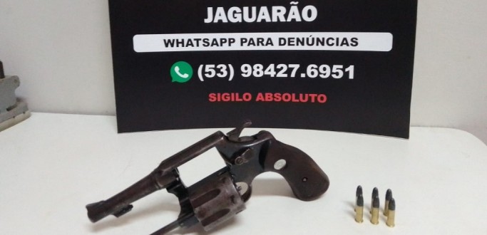 HOMEM  PRESO POR PORTE ILEGAL DE ARMA DE FOGO E RECEPTAO EM JAGUARO