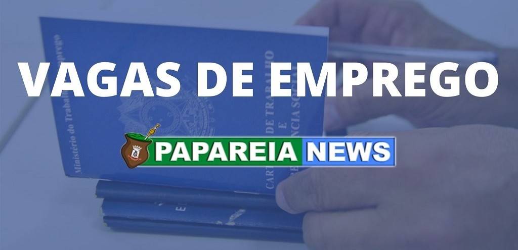 VAGAS DE EMPREGO SINE RIO GRANDE - 08/02