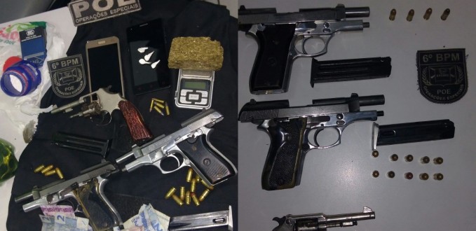 HOMEM  PRESO E MENOR APREENDIDO POR TRFICO DE DROGAS E PORTE ILEGAL DE ARMA DE FOGO
