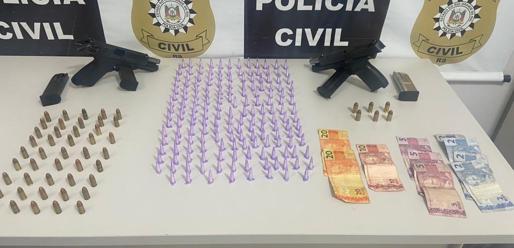 OPERAÇÃO DA PC É CONCLUÍDA COM QUATRO PRESOS E APREENSÃO DE ARMAS E DROGAS