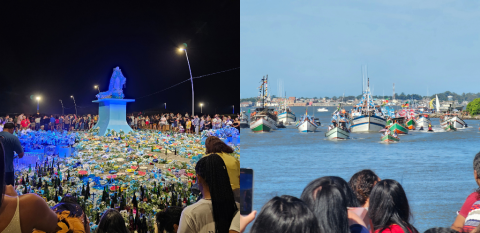 IEMANJ� E NOSSA SENHORA DOS NAVEGANTES S�O HOMENAGEADAS EM RIO GRANDE