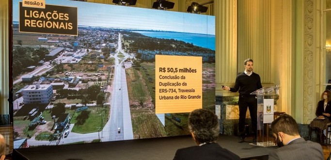 DUPLICA��O DA ERS 734 � CONFIRMADA EM AN�NCIO DE PROGRAMAS DE OBRAS DO GOVERNO RS