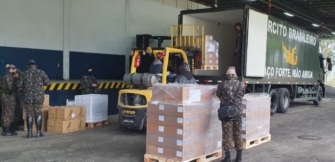 RS RECEBE ANEST�SICOS COMPRADOS PELO MINIST�RIO DA SA�DE NO URUGUAI PARA REABASTECER UTIs