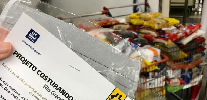 YARA E ROTARY CLUB REALIZAM NOVA CAMPANHA DE DOA��O DE ALIMENTOS EM TROCA DE M�SCARAS