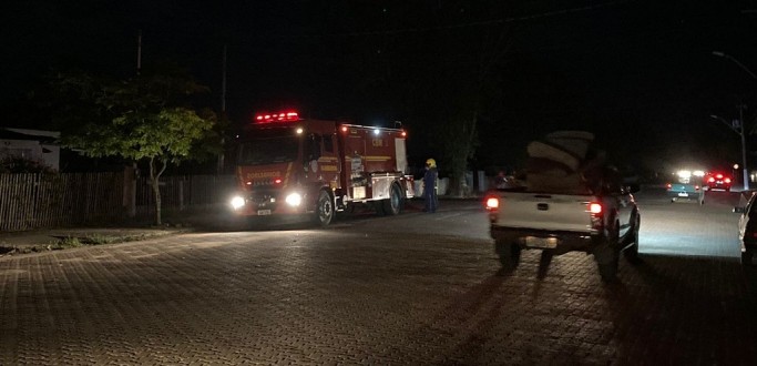 QUEDA DE GALHOS DE �RVORE SOBRE FIOS CAUSA FALTA DE ENERGIA EM S�O LOUREN�O DO SUL