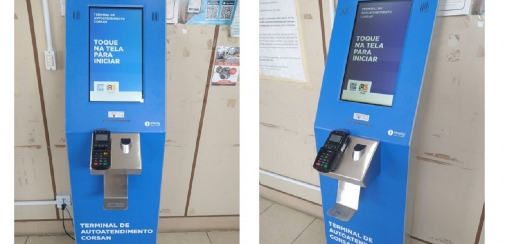 EXECUTIVO DE SJN INSTALA TERMINAL DE AUTOATENDIMENTO DA CORSAN JUNTO  HIDROVIRIA