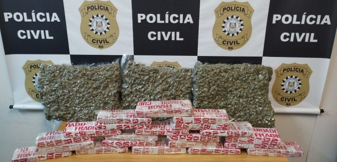POLCIA CIVIL PRENDE DUPLA POR TRFICO DE DROGAS NA RODOVIRIA DE PELOTAS