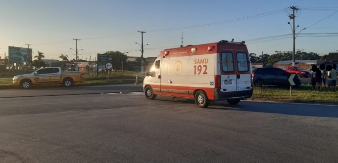 ACIDENTE ENTRE DOIS VECULOS  REGISTRADO NA ERS 734, NAS PROXIMIDADES DO PSP