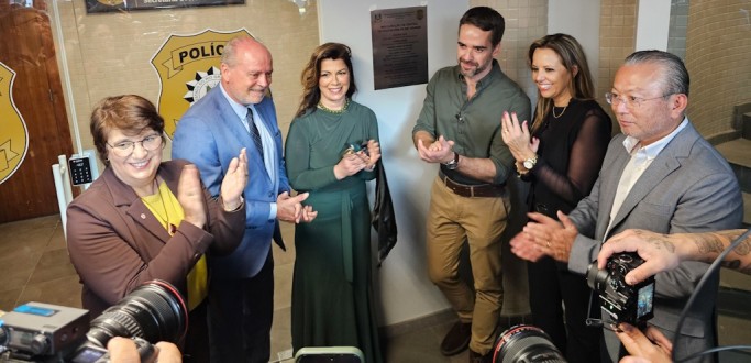 EDUARDO LEITE INAUGURA OFICIALMENTE A CENTRAL DE POLCIA CIVIL DE RG