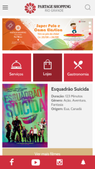 PARTAGE SHOPPING RIO GRANDE LANA APLICATIVO PARA DISPOSITIVOS MVEIS (App promete facilitar a busca de informaes do empreendimento)