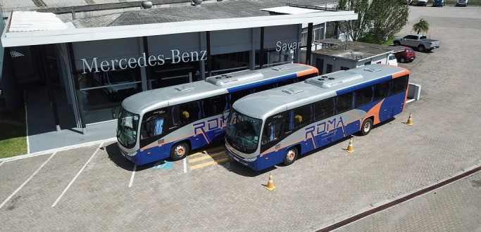COM A MISS�O DE REDUZIR A IDADE M�DIA DA FROTA, ROMA TRANSPORTES ADQUIRE TR�S �NIBUS NOVOS