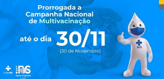 CAMPANHA DE MULTIVACINA��O DE CRIAN�AS E ADOLESCENTES � PRORROGADA