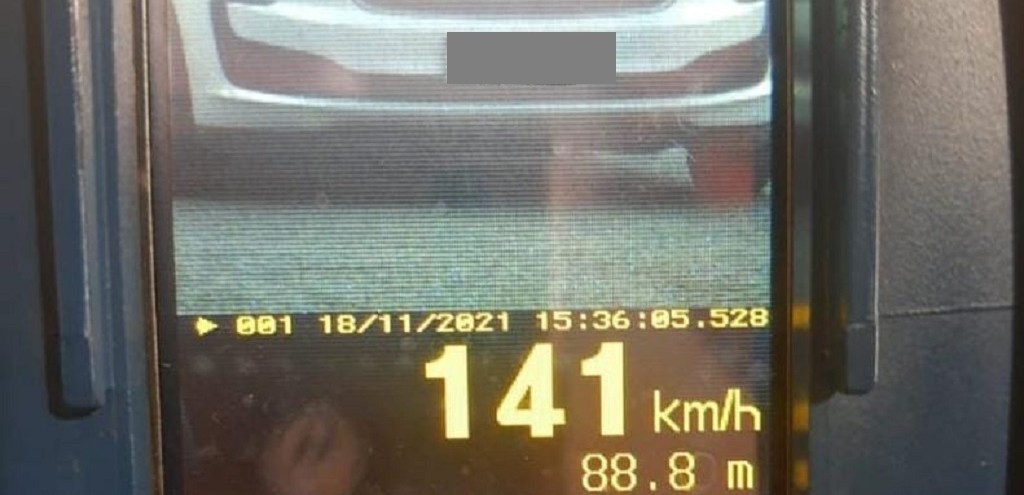 2 BRBM FLAGRA VECULO A 141 KM/H NA ERS 265, EM SO LOURENO DO SUL