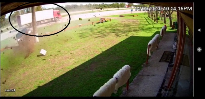 MOTORISTA DE CAMINHO QUE APARECE EM VDEO DE ACIDENTE NA BR 392 FALA SOBRE O SUSTO