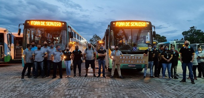 PARALISA��O DE LINHAS ENTRA NO OITAVO DIA E GRUPO DE FUNCION�RIOS AFIRMA DESEJO DE TRABALHAR