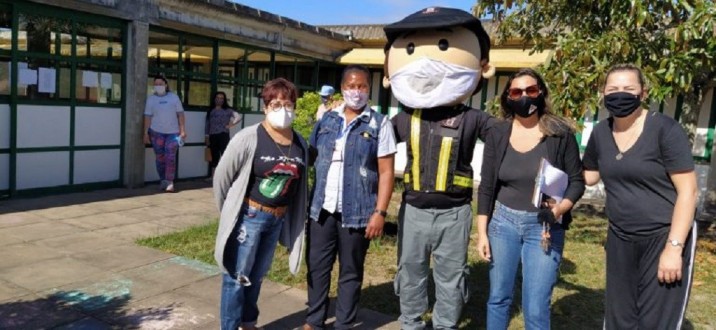 N�CLEO DE EDUCA��O PARA O TR�NSITO ACOMPANHA RETORNO DE AULAS PRESENCIAIS