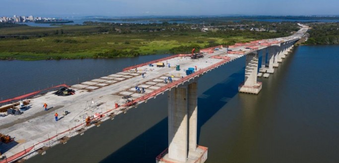 DNIT ALERTA PARA ESTREITAMENTO DE FAIXA NAS BRS 290 E 116 PARA OBRAS DA NOVA PONTE DO GUABA