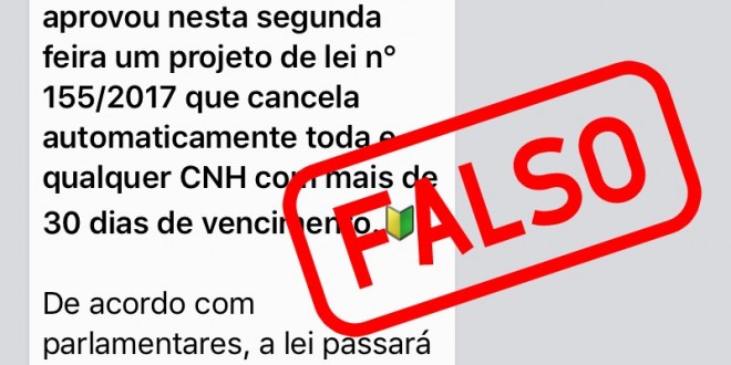 DETRAN RS ALERTA PARA BOATO SOBRE CANCELAMENTO DA CNH