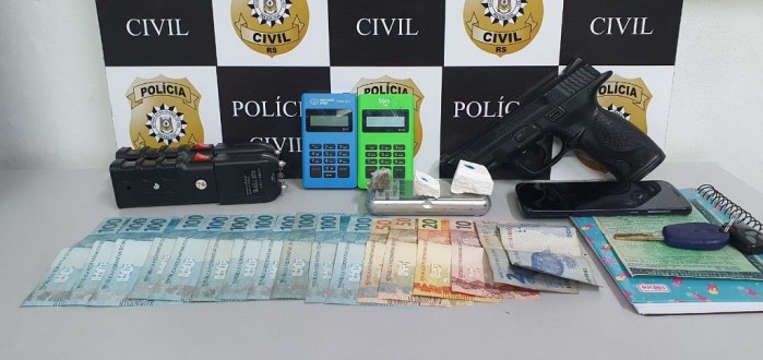 HOMEM  PRESO POR TRFICO DE DROGAS EM SO LOURENO DO SUL