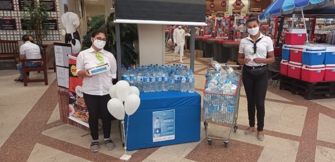 PRAA RIO GRANDE SHOPPING PROMOVE CAMPANHA DE ARRECADAO DE GUA PARA O HU-FURG