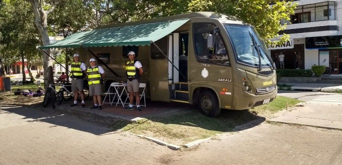 POLICIAMENTO NO CASSINO CONTA COM BASE MVEL QUE AUXILIA NO TRABALHO PREVENTIVO